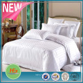 Hotel 130gsm Microfiber White and Beige Color bed Sheet